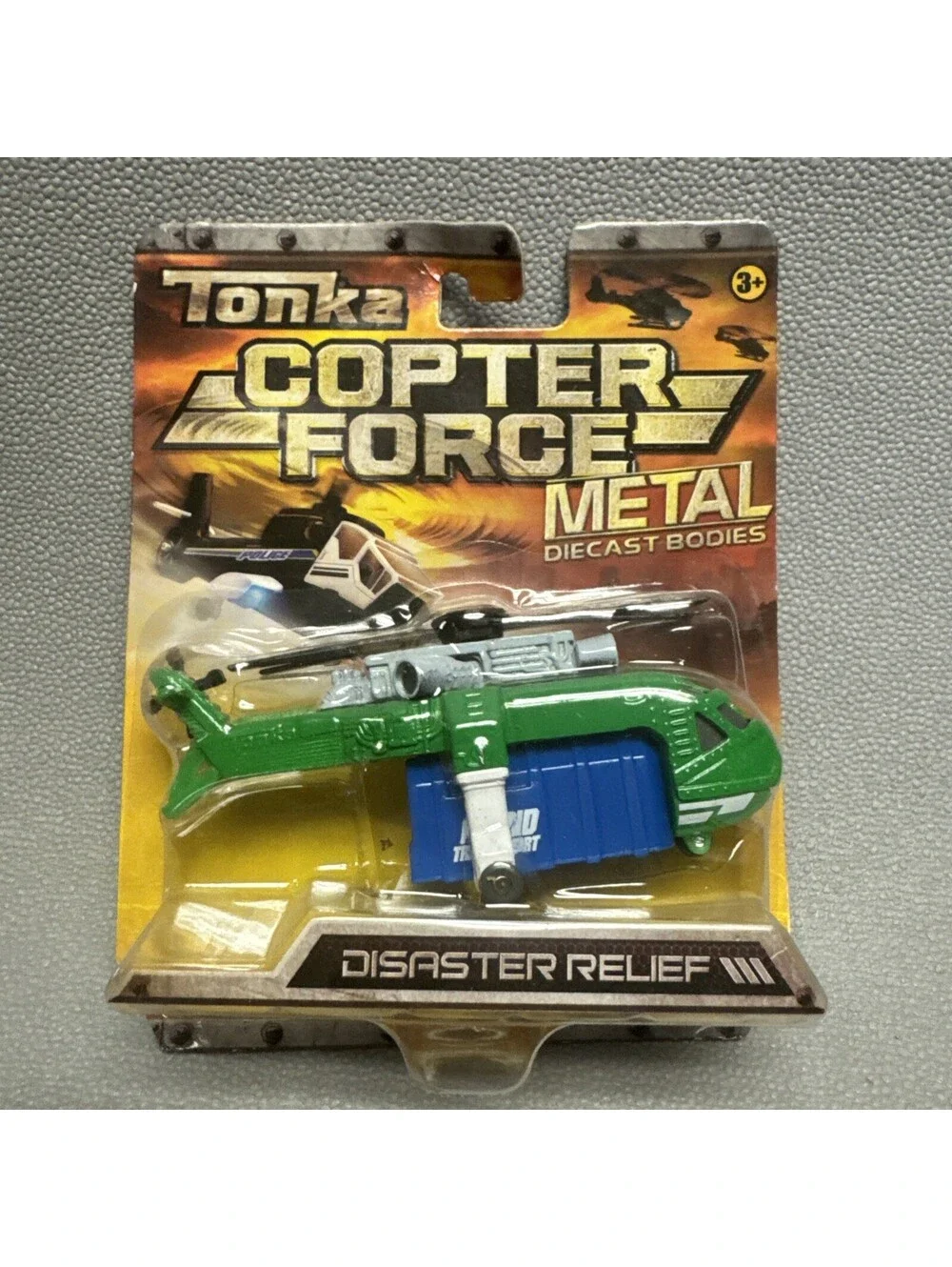 Tonka Metal Helicopters Lot Of 3 Copter Force 1/64 Police Fire Disaster Not Mint